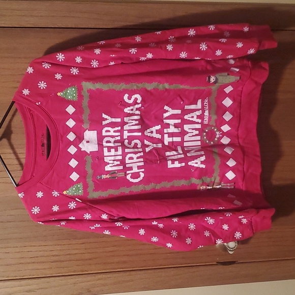 Size L Light Up Christmas Sweater WORN ONCE - Picture 1 of 5